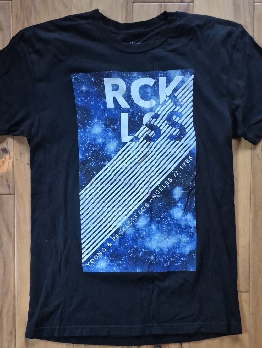 Young & Reckless Black Tee with White Logo Print